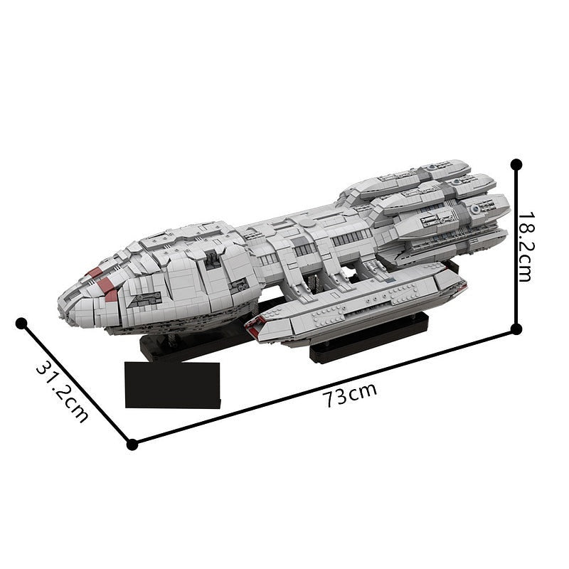 Mercury-Class Space Battleship MOC UCS Scale Building Kit - 3
