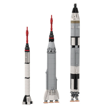 Mercury & Gemini Rocket Collection MOC Building Kit | Spacecraft Model - 5