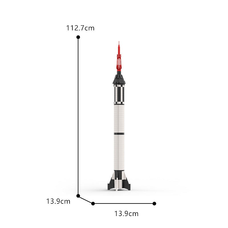 Mercury Redstone Launch Vehicle MOC Rocket Building Kit | NASA Rocket - 9