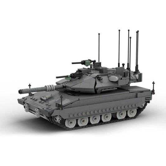 merkava mk.4m building set | main battle tank | 1:35 scale | moc-200277 - 1
