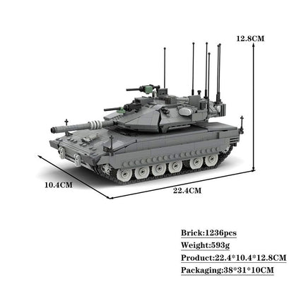 Merkava Mk.4M MOC Main Battle Tank Building Kit | 1:35 Military Model Set - 4