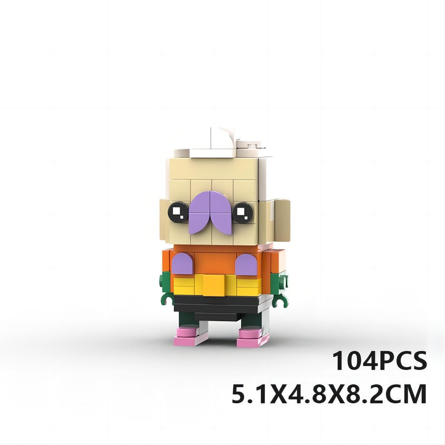 mermaid man brickheadz building set | spongebob moc | lego-compatible - 2
