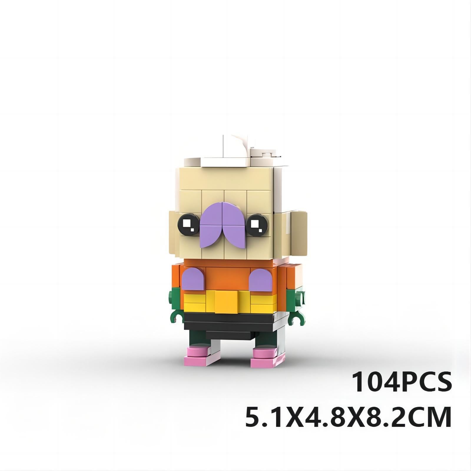 mermaid man brickheadz building set | spongebob moc | lego-compatible - 2