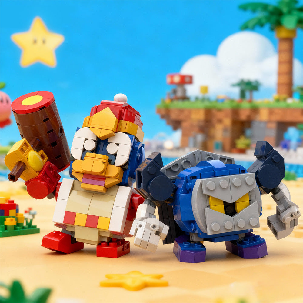 meta knight and king dedede building kit | kirby | moc-235268 - 1