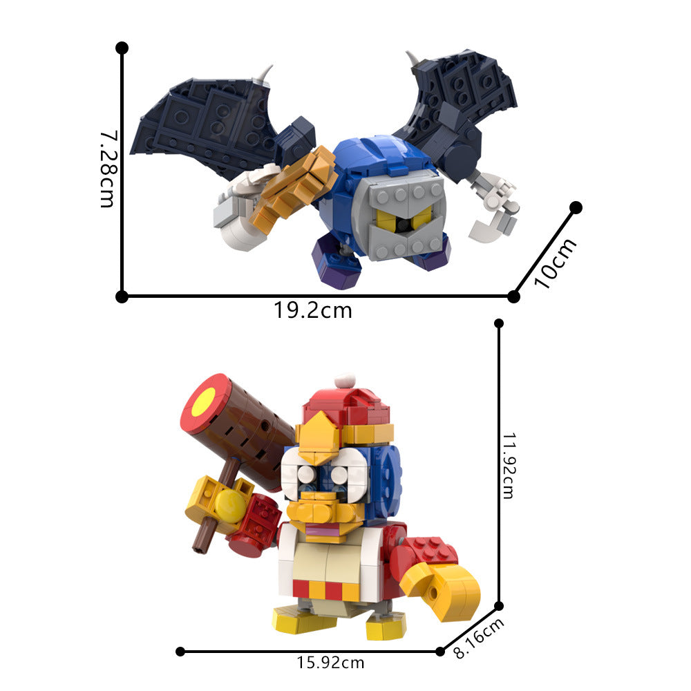 meta knight and king dedede building kit | kirby | moc-235268 - 4