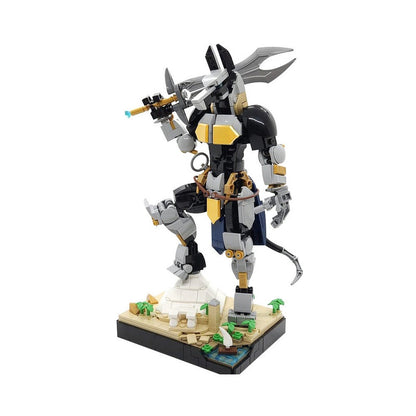 Metal Anubis MOC Building Kit | Ancient Mechanical Guardian Model - 1