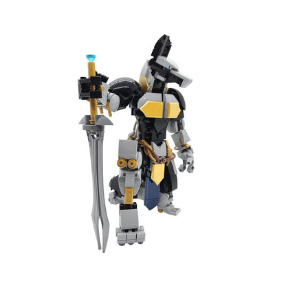 Metal Anubis MOC Building Kit | Ancient Mechanical Guardian Model - 3