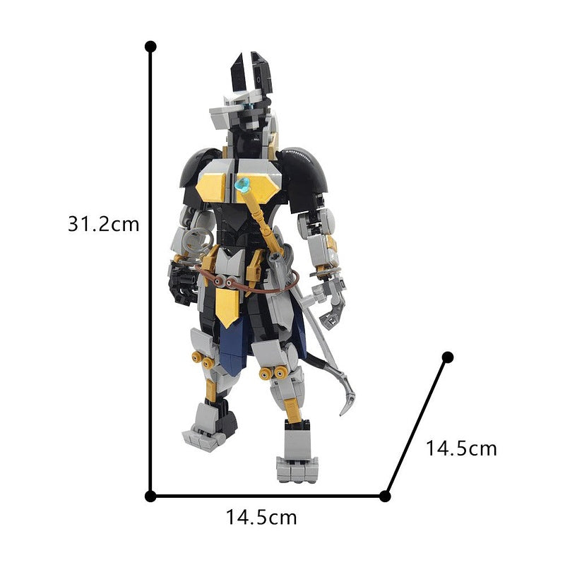 Metal Anubis MOC Building Kit | Ancient Mechanical Guardian Model - 4