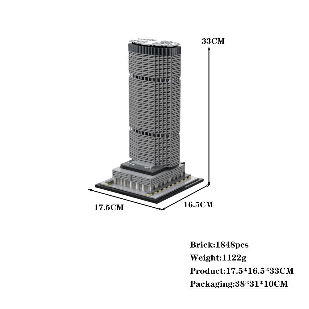 MetLife Building Building Kit | 1:800 Scale | LEGO-Compatible MOC - 4