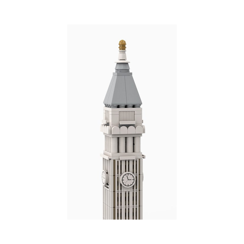 Metropolitan Life Tower Building Kit | 1:800 Scale | LEGO-Compatible MOC - 3