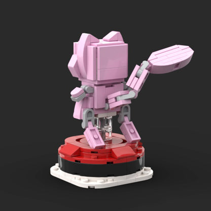mew brickheadz building set | pokèmon | moc-115685 - 4
