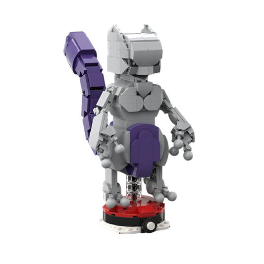 mewtwo brickheadz building set | pokèmon | moc-116056 - 1