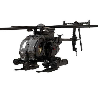 MH-6 Little Bird Helicopter MOC Building Kit | Tactical Aircraft Model - 1