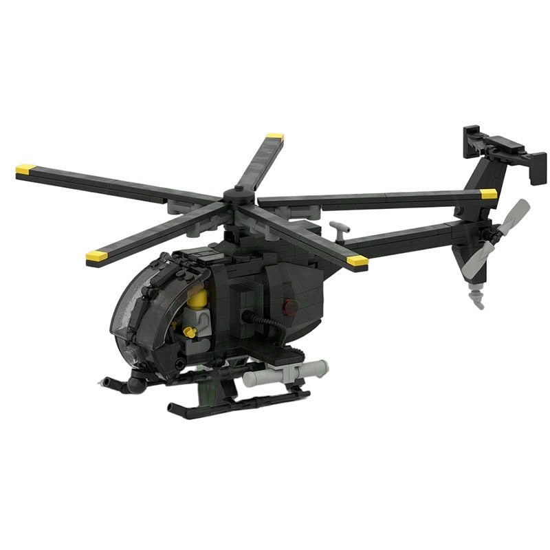 MH-6 Little Bird MOC Building Kit | 1:35 Scale Helicopter Model - 2