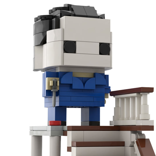 michael myers the shape brickheadz | halloween | moc-47904 - 1