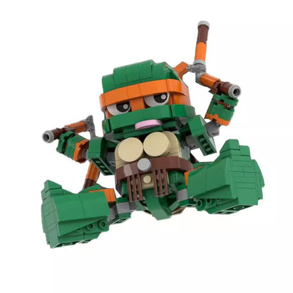 michelangelo building set | tmnt | moc-166793 - 1