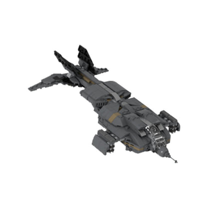 Micro Alien Utility Dropship Flying Vehicle Building Kit | LEGO-Compatible MOC - 5