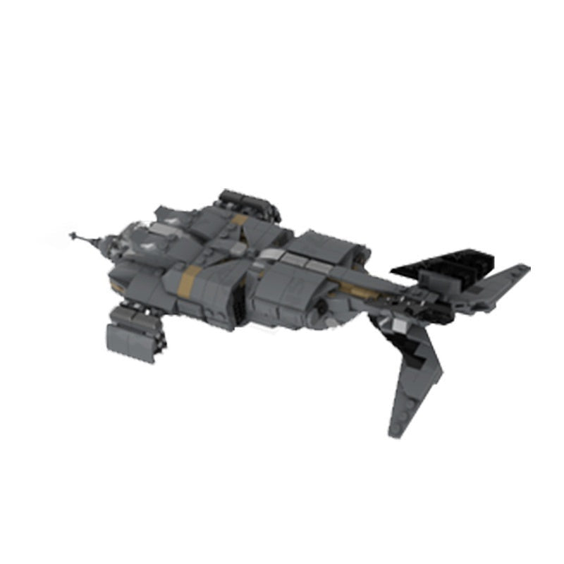 Micro Alien Utility Dropship MOC Flying Vehicle Building Kit - 2