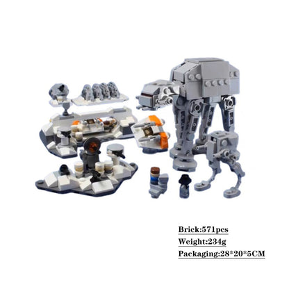 micro assault on hoth building set | star wars | moc-44946 - 4