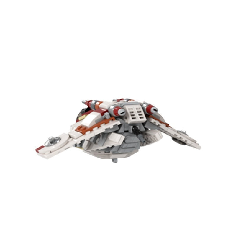 Micro Galactic Gunship MOC Building Kit | Sci-Fi Spacecraft Model - 2