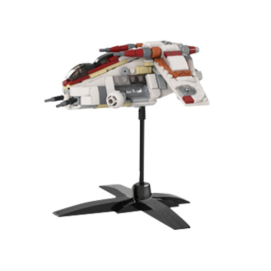 Micro Galactic Republic Gunship Building Kit | LEGO-Compatible MOC - 2