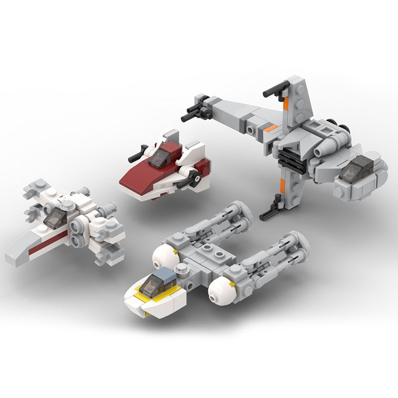 micro rebel starfighters building set | moc-32286 - 2