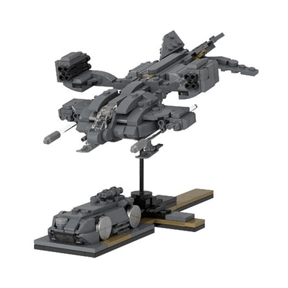Micro Sci-Fi Dropship With Nano APC MOC Space Transport Building Kit - 1