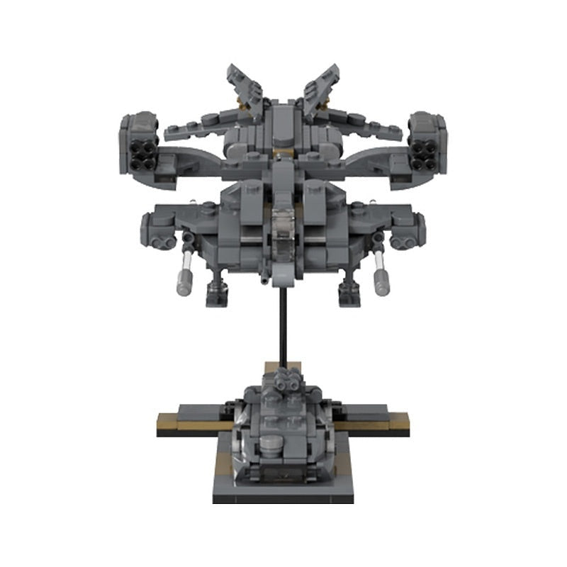 Micro Sci-Fi Dropship With Nano APC MOC Space Transport Building Kit - 2