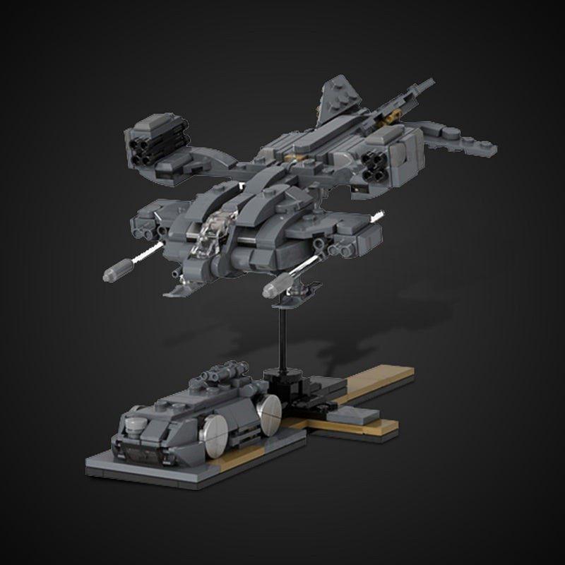 Micro Sci-Fi Dropship With Nano APC MOC Space Transport Building Kit - 4
