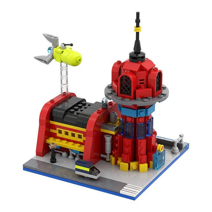 Micro Space Courier Hub & Cargo Ship MOC Diorama Building Kit - 4