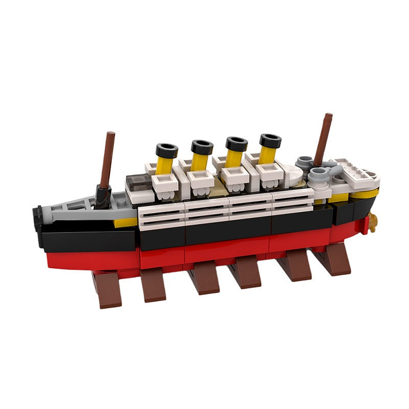 Micro Titanic MOC Historical Ship Building Kit | Mini Ocean Liner Model - 2