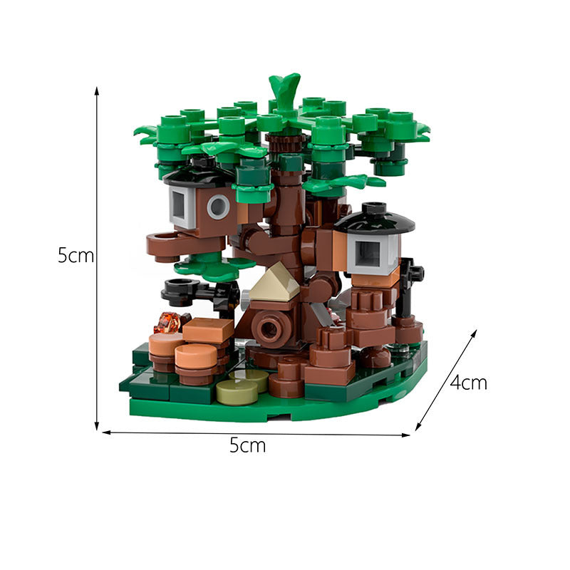 micro tree house building set | moc-41111 - 2