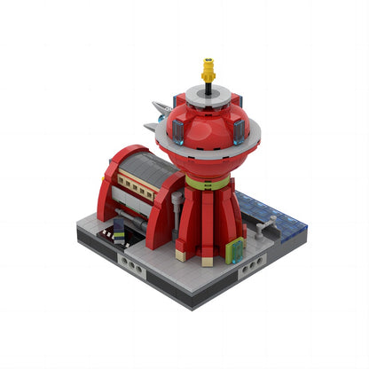 Micropolis Futuristic Delivery Hub MOC Building Kit - 3