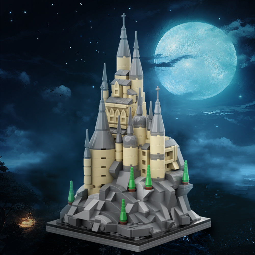 microscale castle building set | harry potter | lego compatible - 1