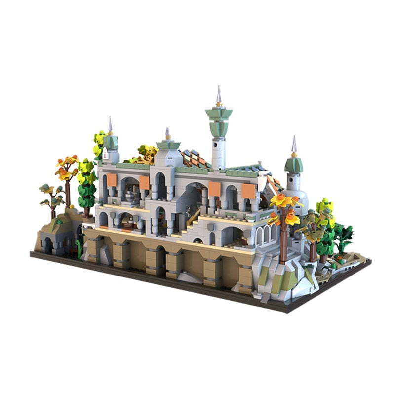 Microscale Elven Valley Sanctuary Building Kit | LEGO-Compatible MOC - 5