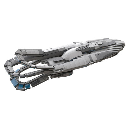 Mid-Scale Quantum Drive Exploration Starship Building Kit | LEGO-Compatible MOC - 2