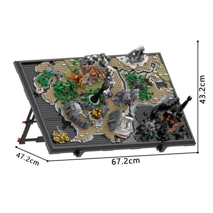 middle earth map building kit | lord of the rings | lego compatible moc - 4