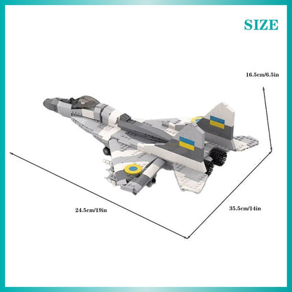 Mig-29 Fulcrum Fighter Jet MOC Building Kit - Advanced Aviation Construction Set - 4