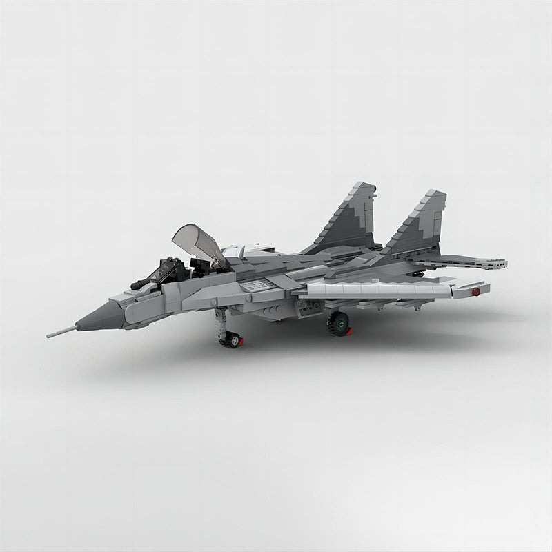 MiG-29A Twin-Engine Fighter Jet MOC Building Kit - 1