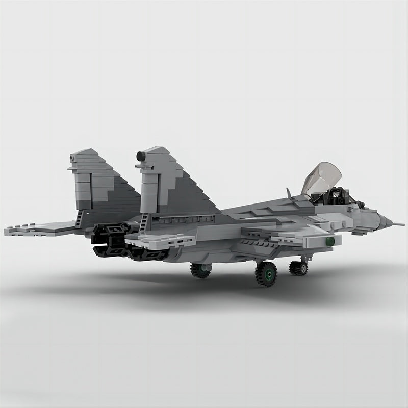 MiG-29A Twin-Engine Fighter Jet MOC Building Kit - 3