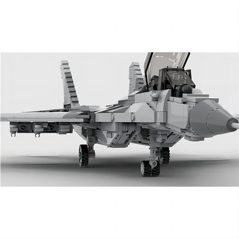 MiG-29A Twin-Engine Fighter Jet MOC Building Kit - 4