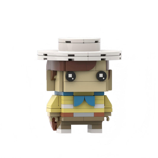 mike teevee brickeadz building kit | willy wonka & the chocolate factory - 2