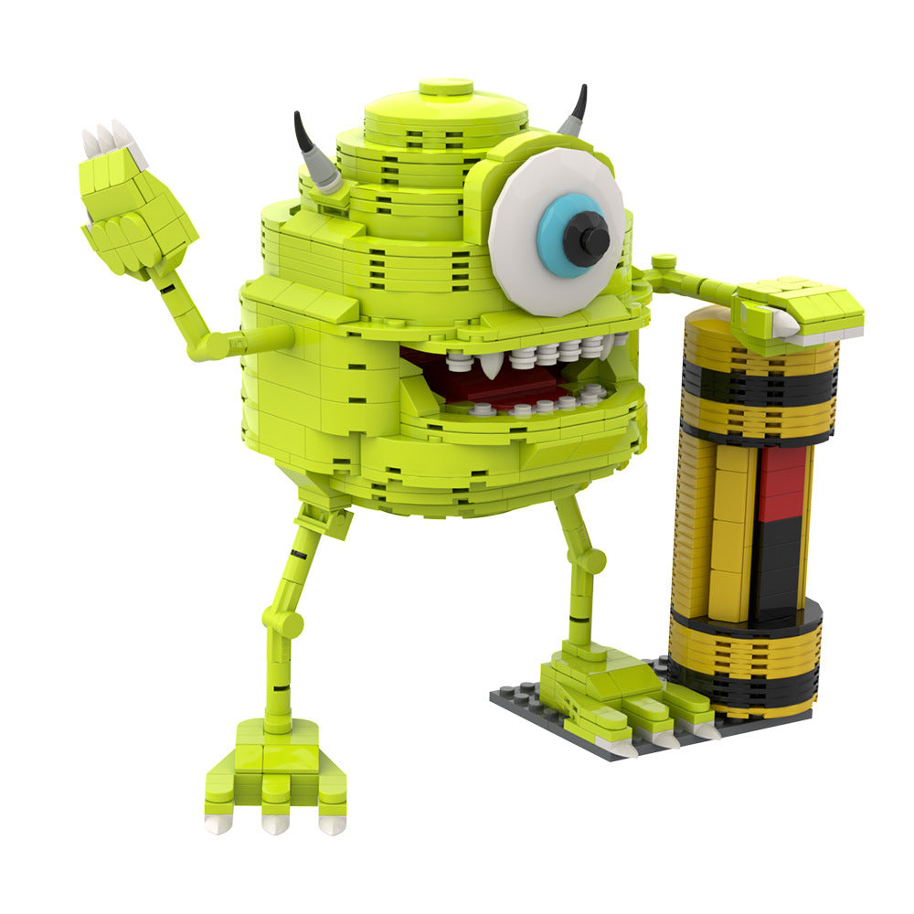 mike wazowski building set | monsters inc | lego compatible - 2