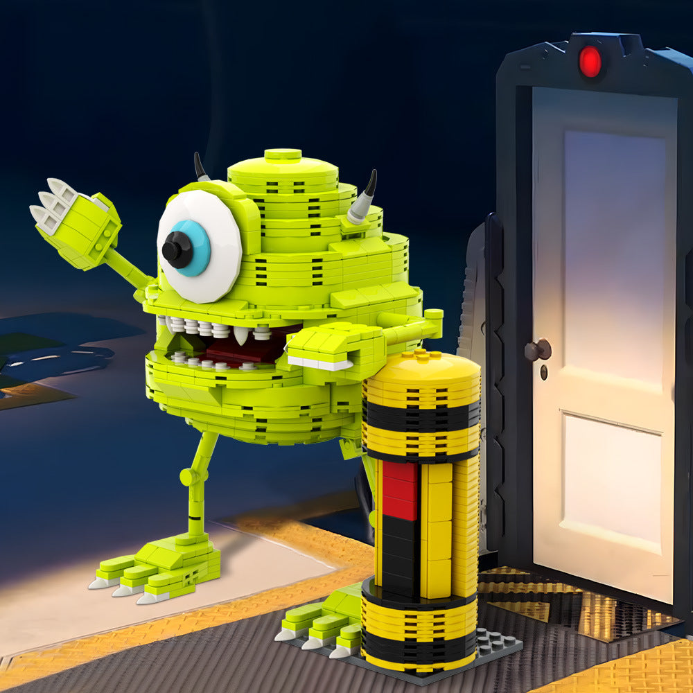 mike wazowski building set | monsters inc | lego compatible - 6