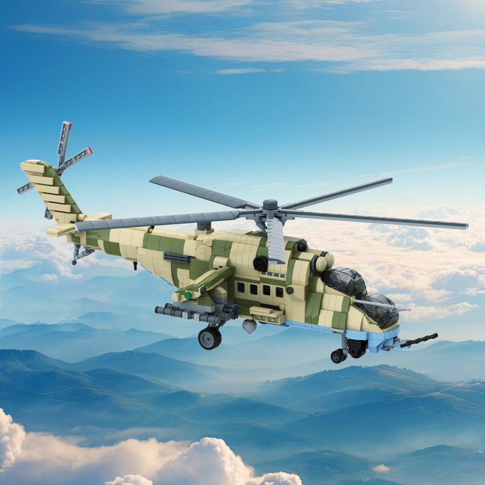 mil-mi35m "hind" attack helicopter building set | moc-193388 - 1