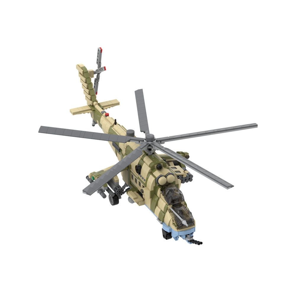mil-mi35m "hind" attack helicopter building set | moc-193388 - 3