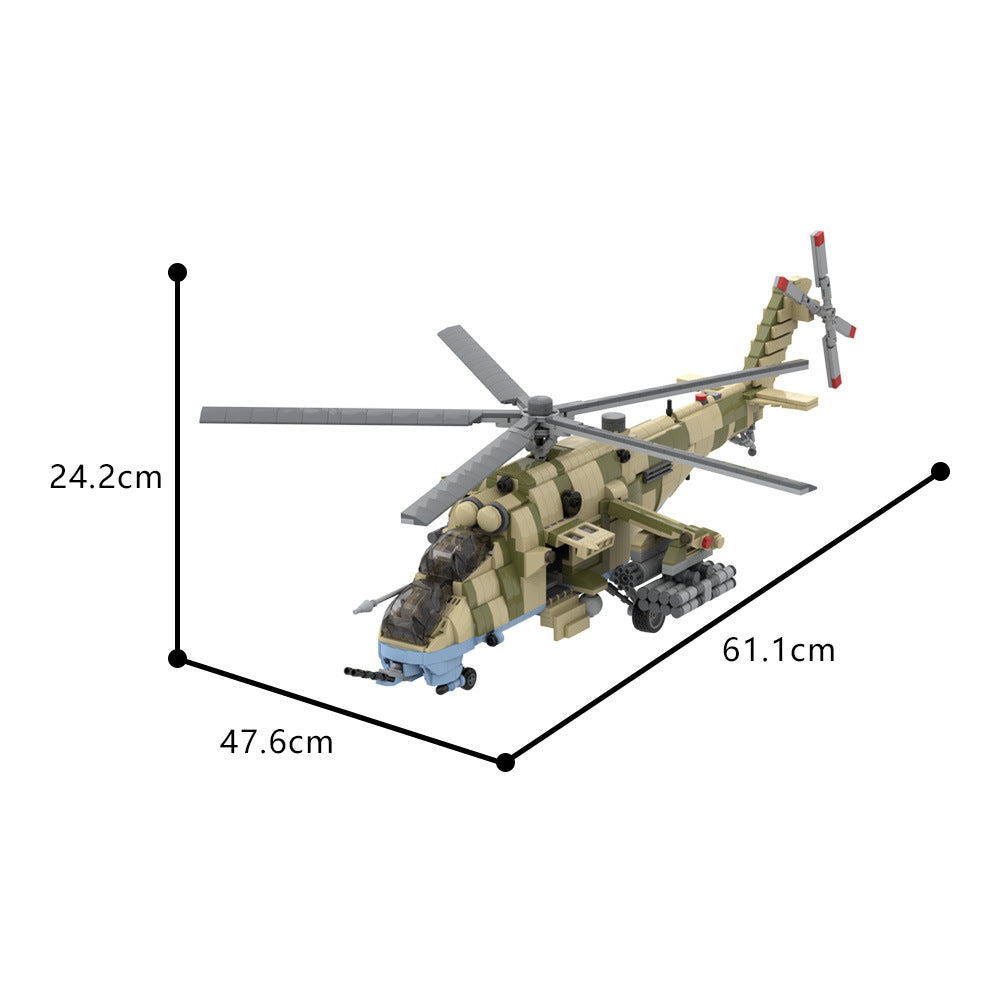 mil-mi35m "hind" attack helicopter building set | moc-193388 - 4