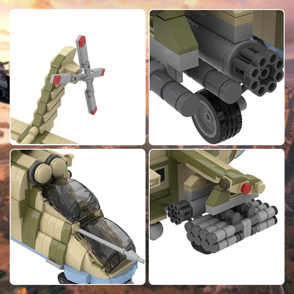 mil-mi35m "hind" attack helicopter building set | moc-193388 - 6