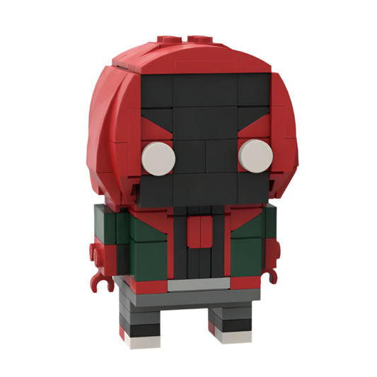 miles morales spider-verse moc brickheadz set | lego compatible - 3