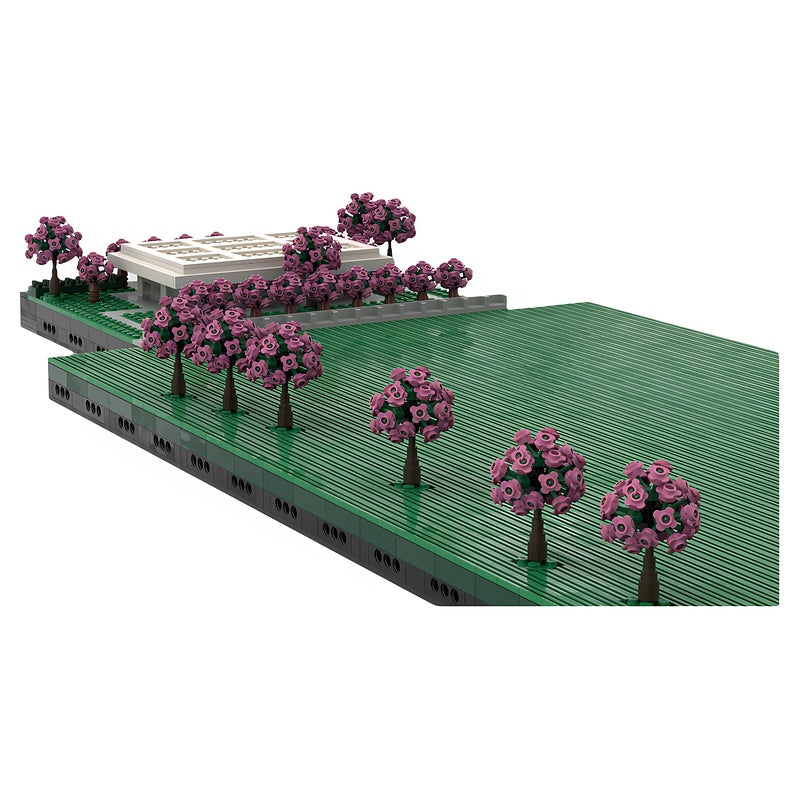 Miller House and Gardens 1:200 MOC Building Kit - 4